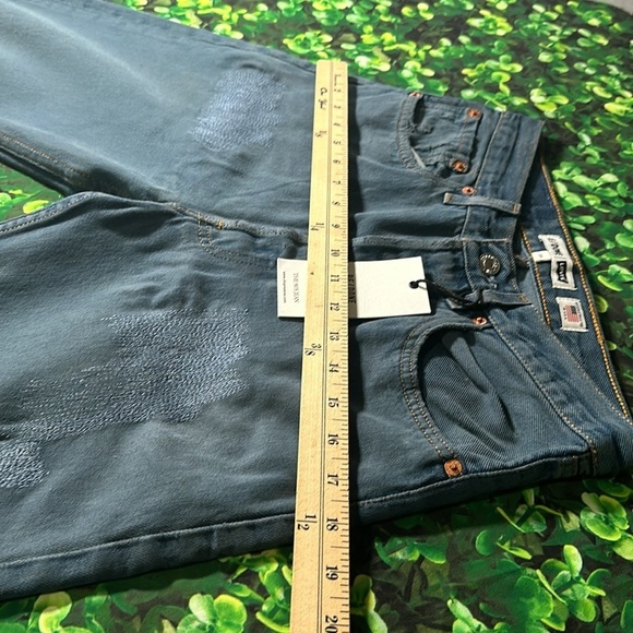 RE/DONE Levi’s Women's The 90’s Jean Relaxed High Rise Tinted Steel Blue Size 25 - Picture 14 of 16